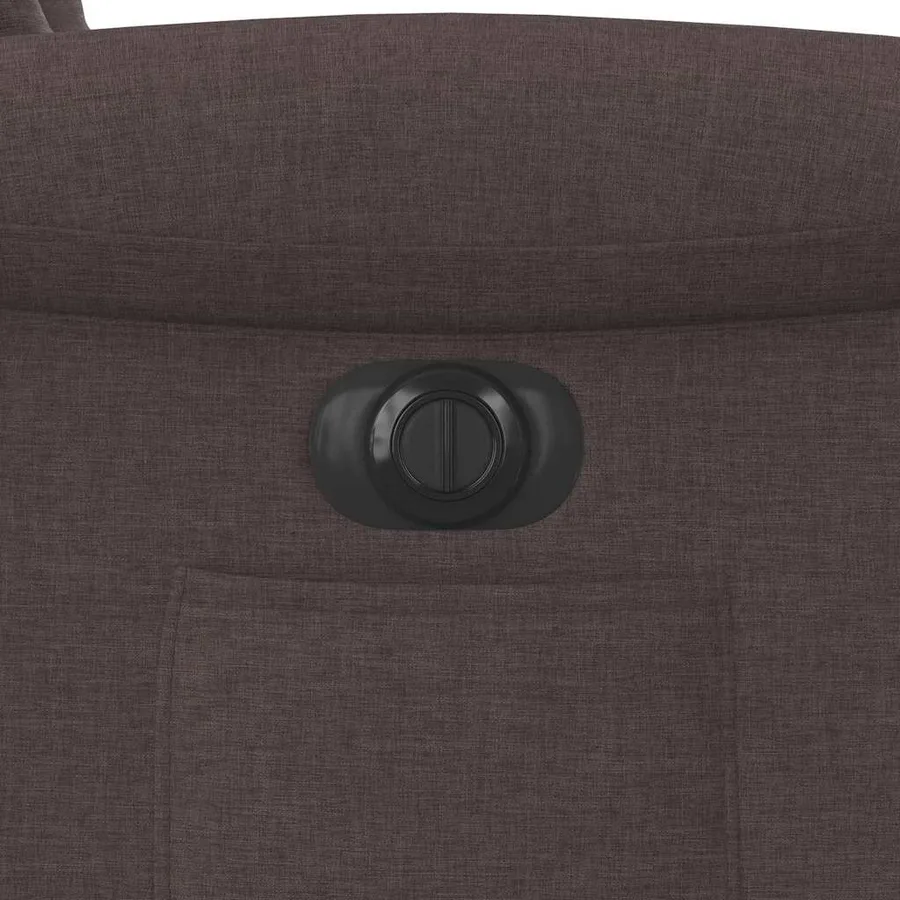 Fauteuil inclinable électrique Marron foncé Tissu - 12