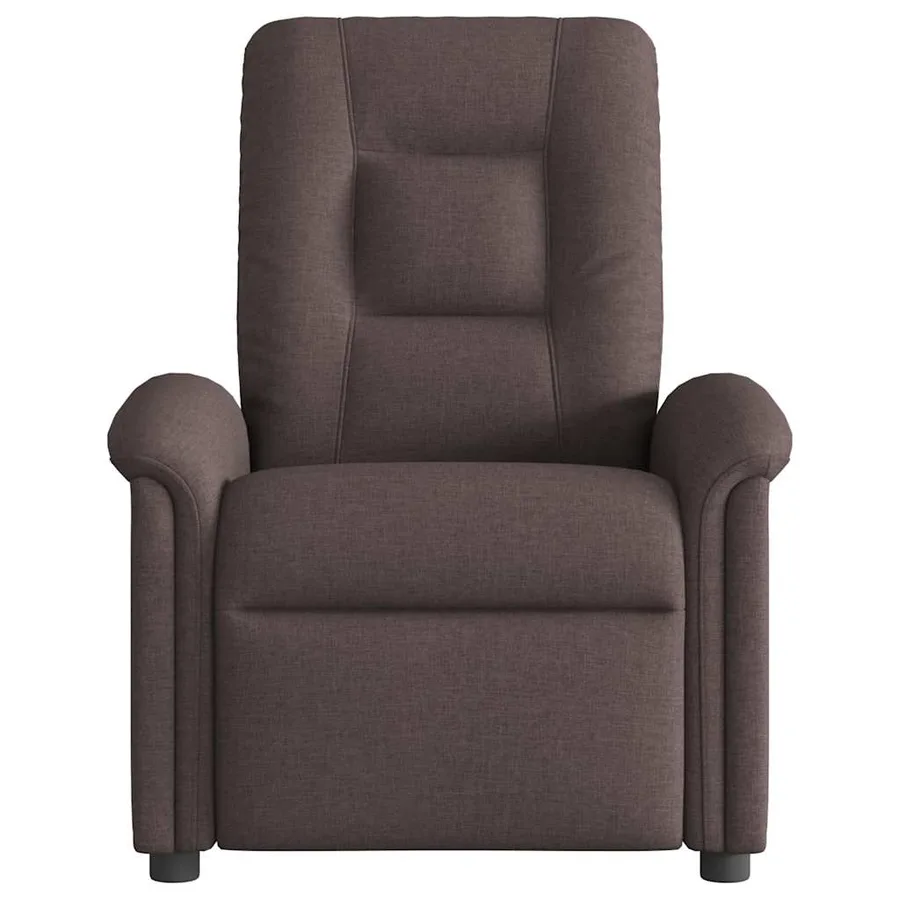 Fauteuil inclinable électrique Marron foncé Tissu - 5
