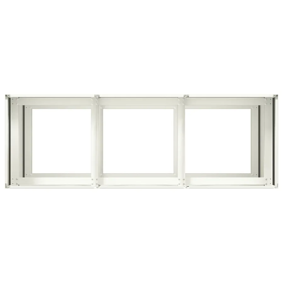 Jardinière blanc 120x40x80 cm acier laminé à froid - 5
