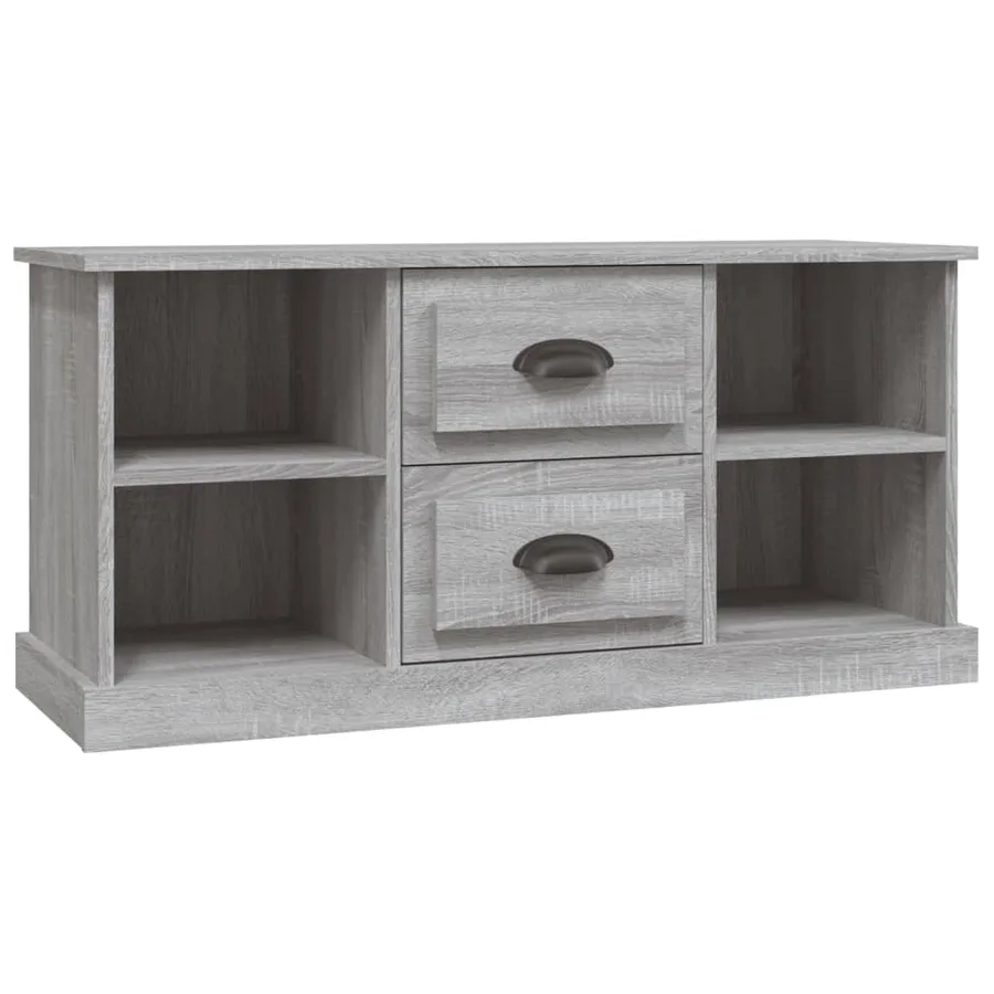 Meuble TV sonoma gris 99,5x35,5x48 cm bois d'ingénierie - 2