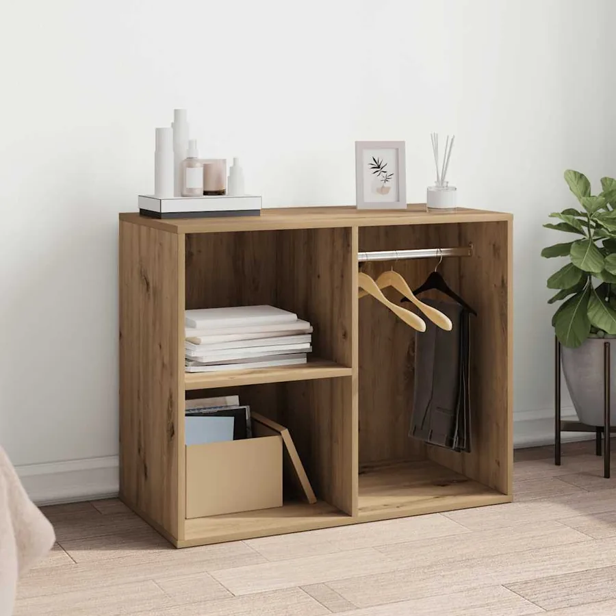 Armoire de dressing chêne artisanal 80x40x65 cm bois ingénierie