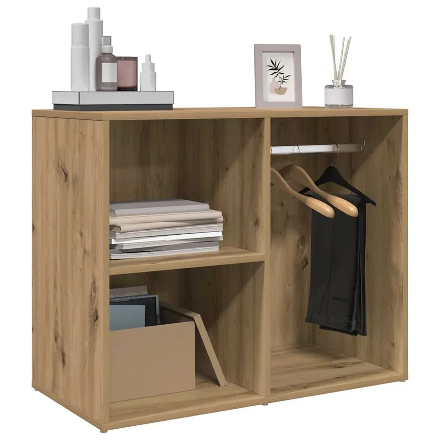 Armoire de dressing chêne artisanal 80x40x65 cm bois ingénierie - 3