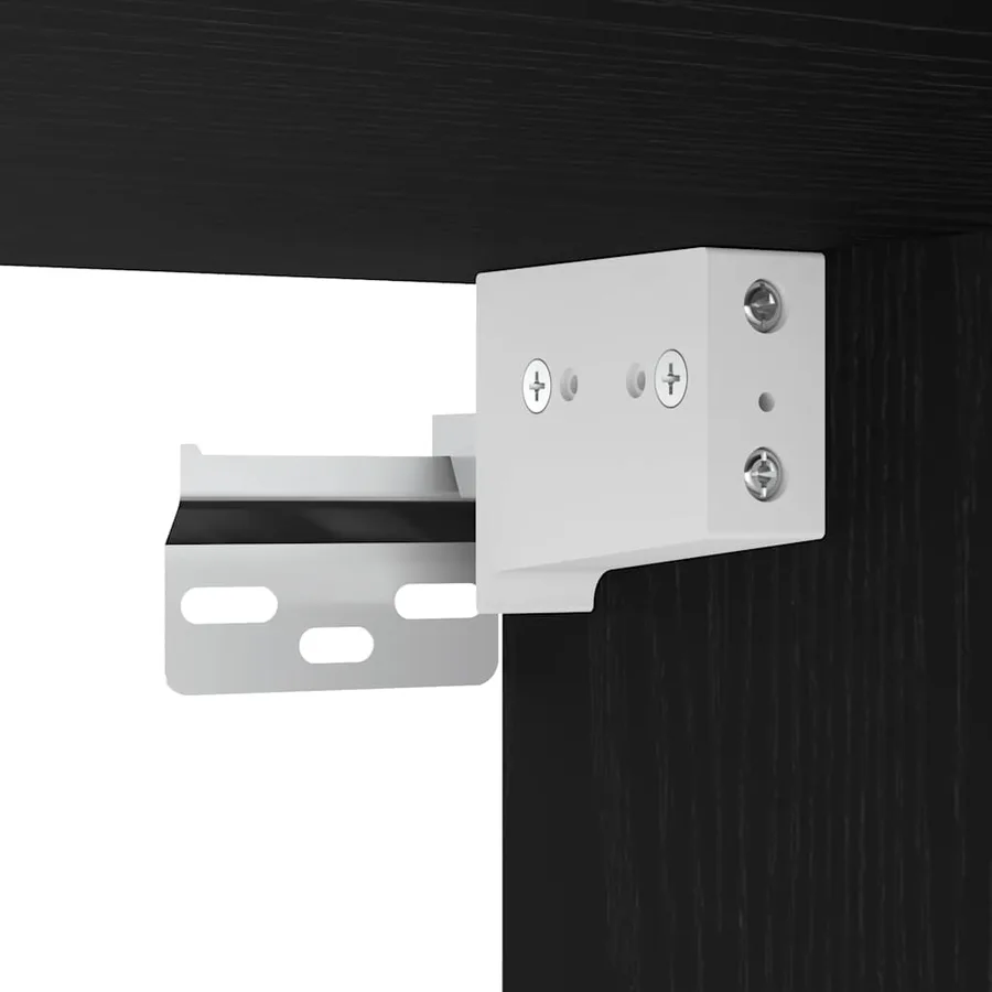 Armoire murale de salle de bain miroir chêne noir 50x21x60 cm - 12