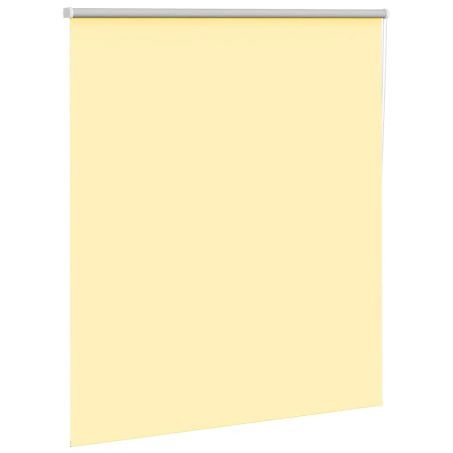 Store enrouleur occultant jaune largeur du tissu 116,6 cm - 3