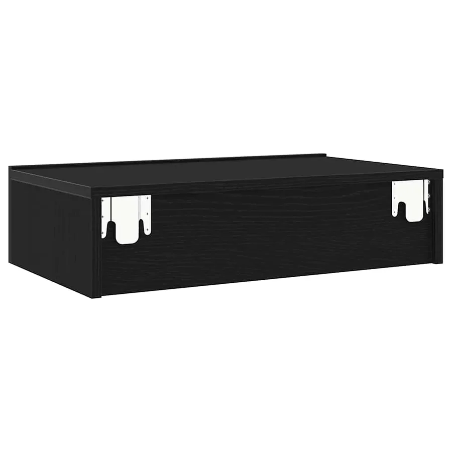 Meubles TV avec éclairage LED 2 pièces Chêne noir 60 x 35 x 15,5 cm - 10