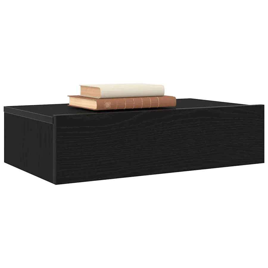 Meubles TV avec éclairage LED 2 pièces Chêne noir 60 x 35 x 15,5 cm - 5