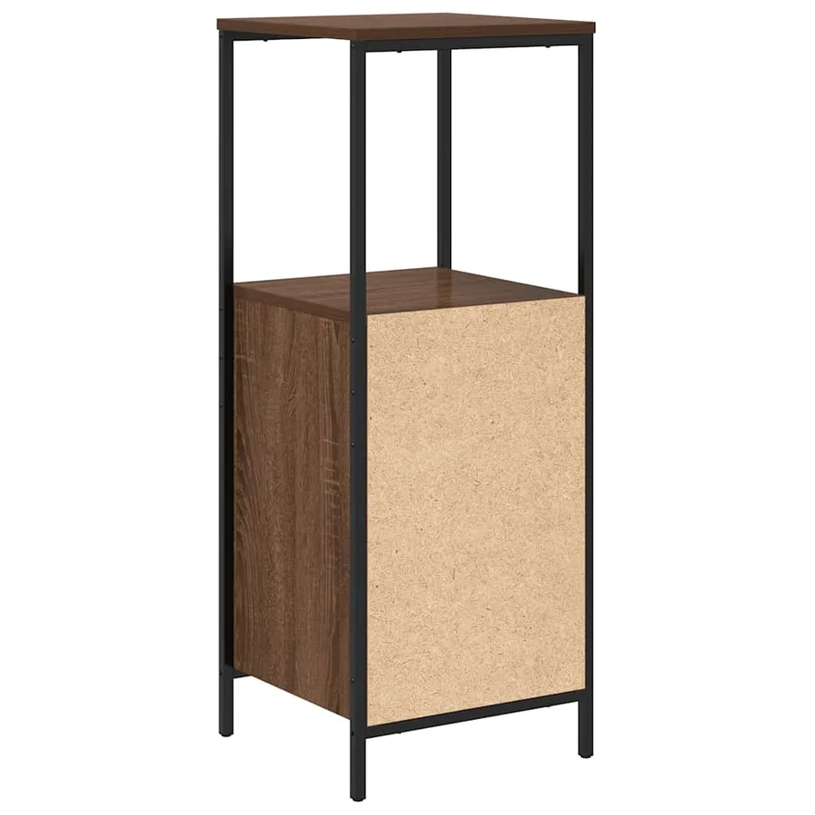 Meuble de salle de bain avec étagères chêne marron 36x35x95 cm - 8