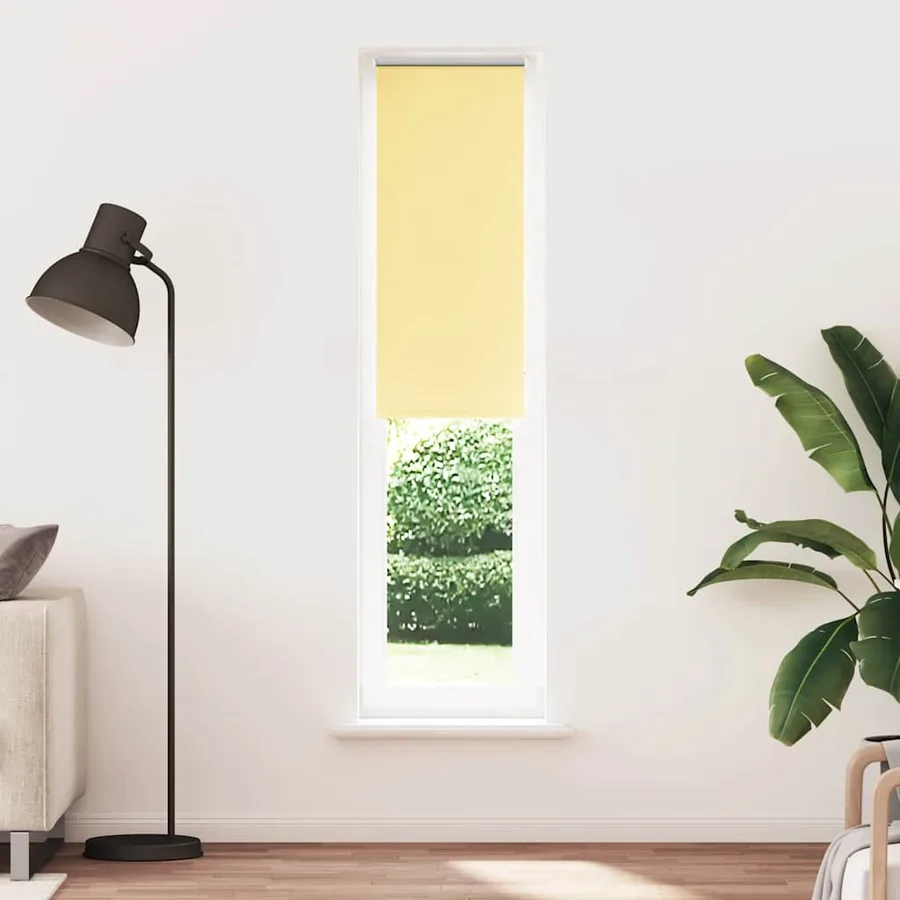 Store enrouleur occultant jaune largeur du tissu 50,7 cm - 2