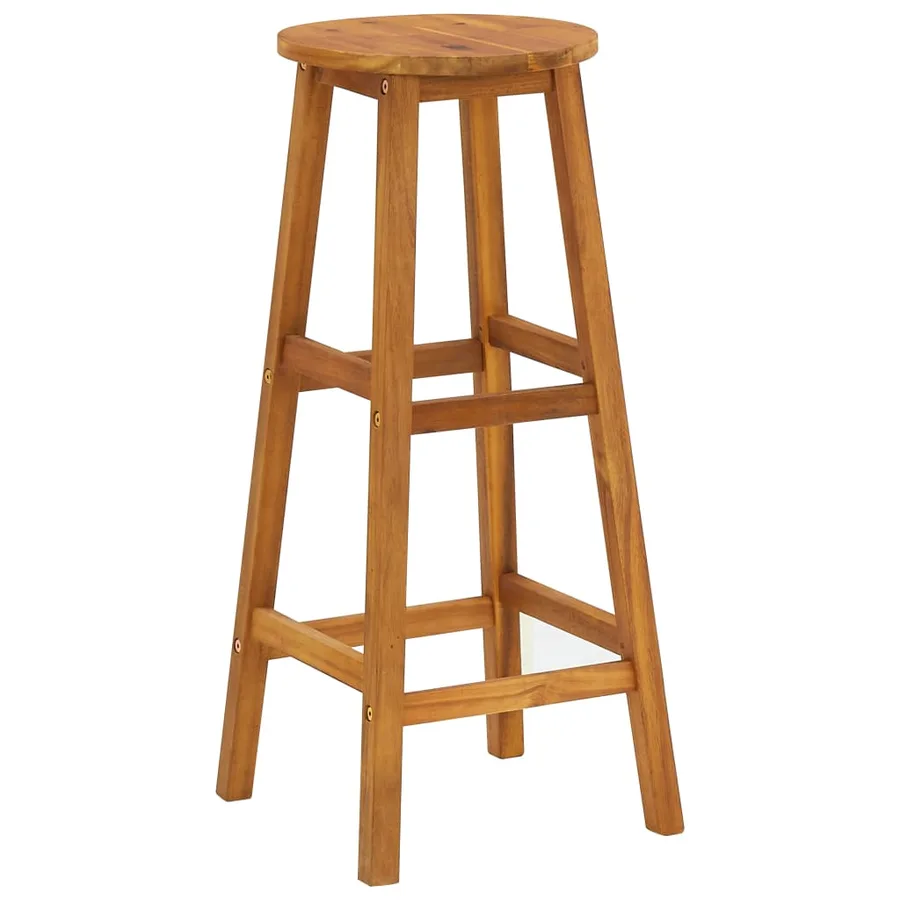 Ensemble de bar de jardin 3 pcs Bois d'acacia solide - 7