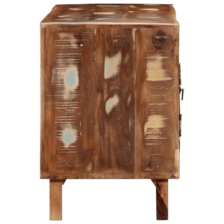 Meuble TV 105x46x32 cm Bois massif de récupération - 3