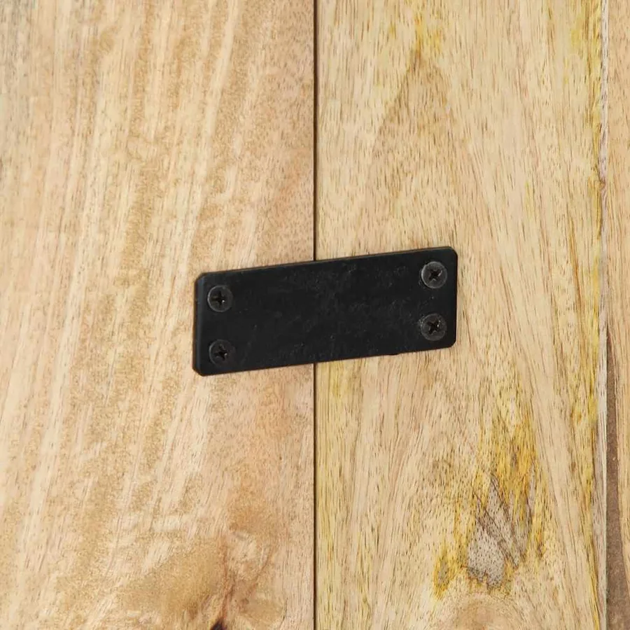 Tête de lit 180 cm bois de manguier brut massif - 9