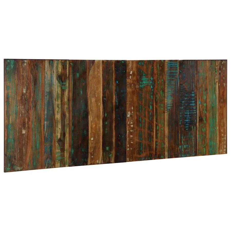 Tête de lit multicolore 200 cm bois massif récupération - 2