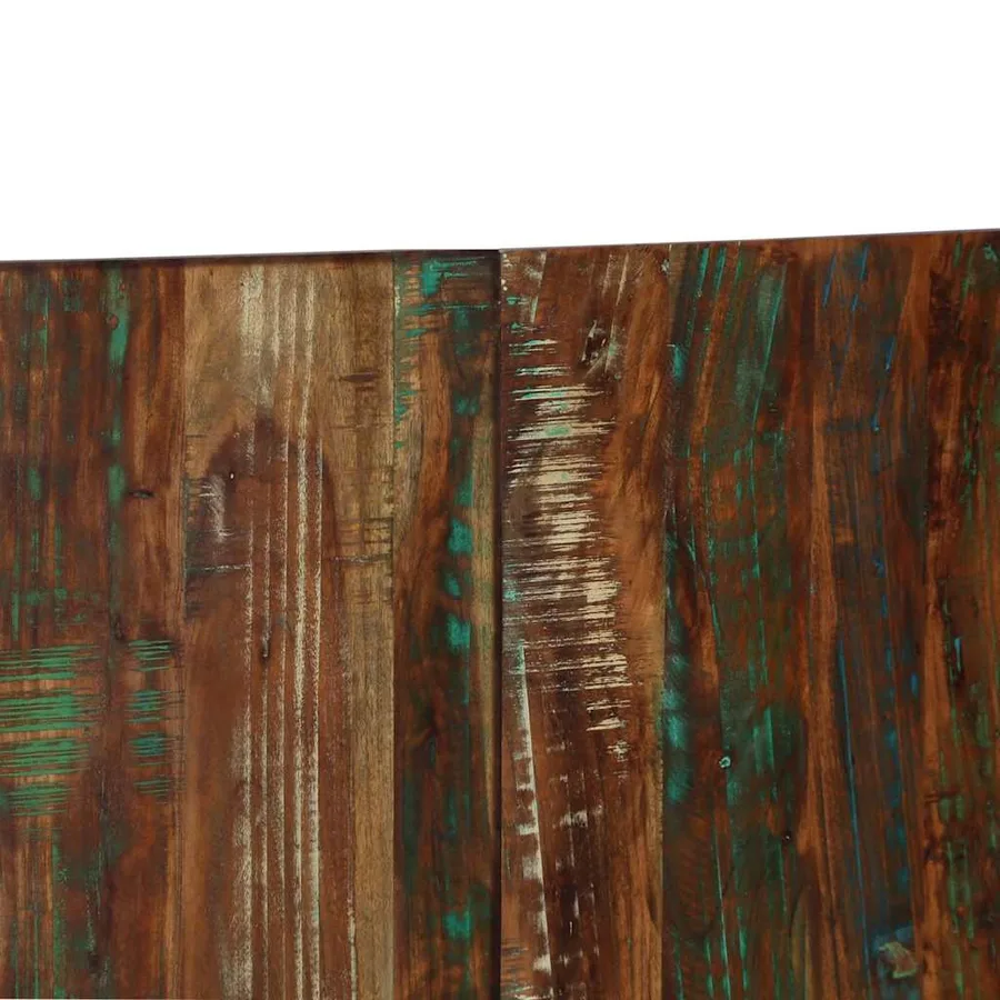 Tête de lit multicolore 200 cm bois massif récupération - 6