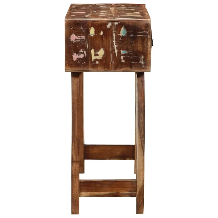 Table console 90x32x75 cm bois massif de récupération - 3
