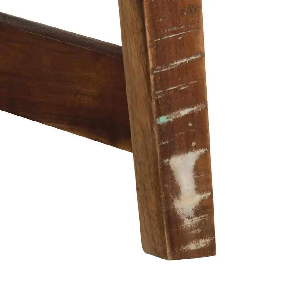 Table console 90x32x75 cm bois massif de récupération - 8