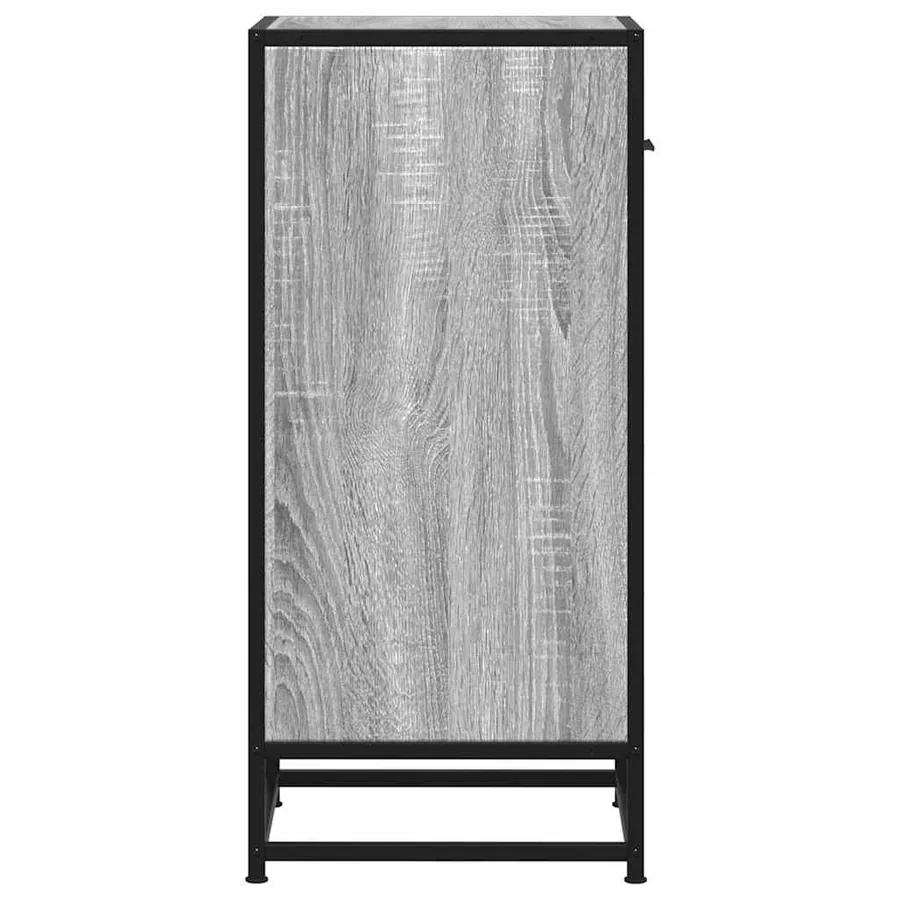 Buffet sonoma gris 35,5x35x76 cm bois d'ingénierie et métal - 6