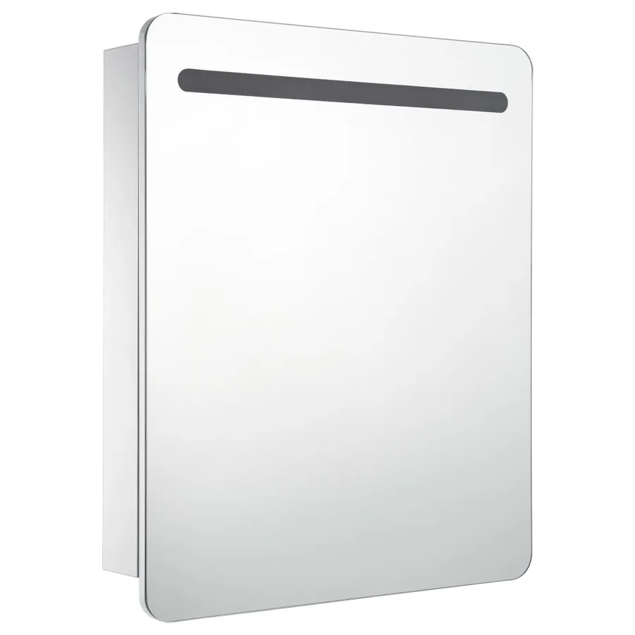 Armoire de salle de bain à miroir LED 68x9x80 cm - 3