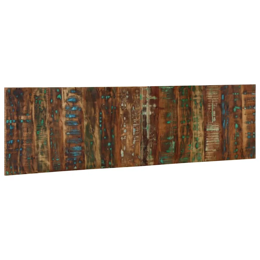 Tête de lit multicolore 180 cm bois massif récupération - 4