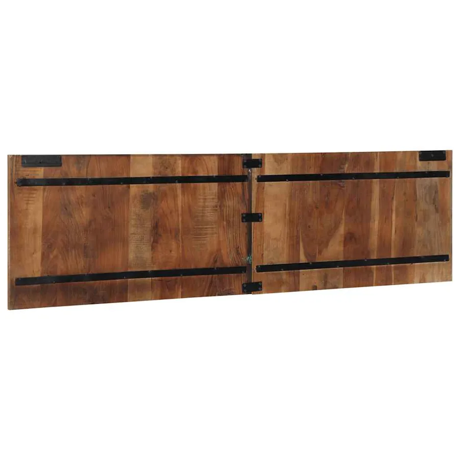 Tête de lit multicolore 180 cm bois massif récupération - 5