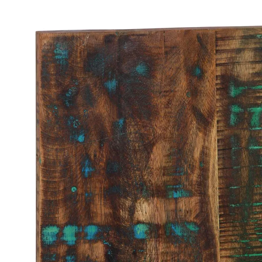 Tête de lit multicolore 180 cm bois massif récupération - 6