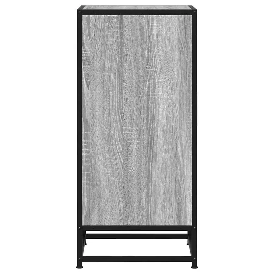 Buffet sonoma gris 35,5x35x76 cm bois d'ingénierie et métal - 6