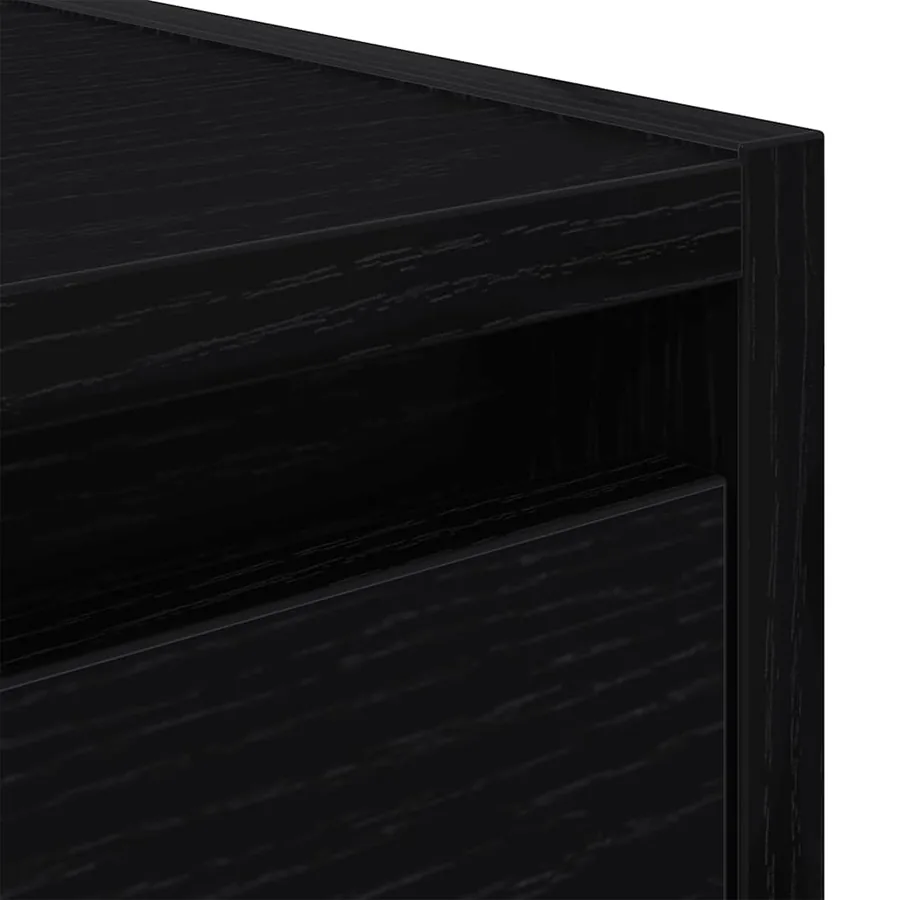 Tables de chevet murales 2 pcs chêne noir 38x34x40 cm - 10