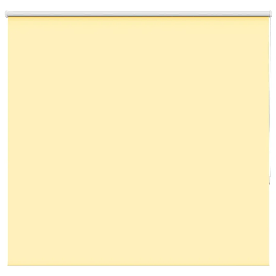 Store enrouleur occultant jaune largeur du tissu 161,6 cm