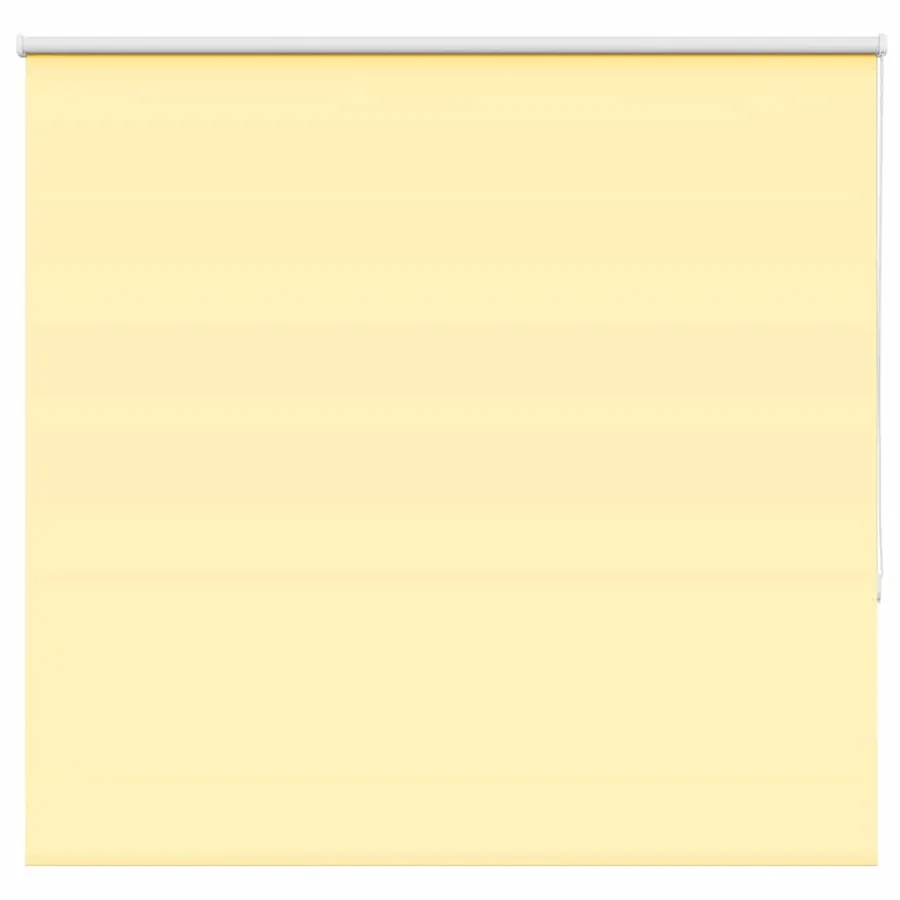 Store enrouleur occultant jaune largeur du tissu 141,6 cm