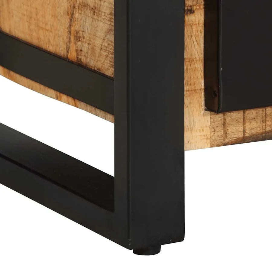 Armoire à tiroir 50x35x70 cm bois de manguier massif brut - 10