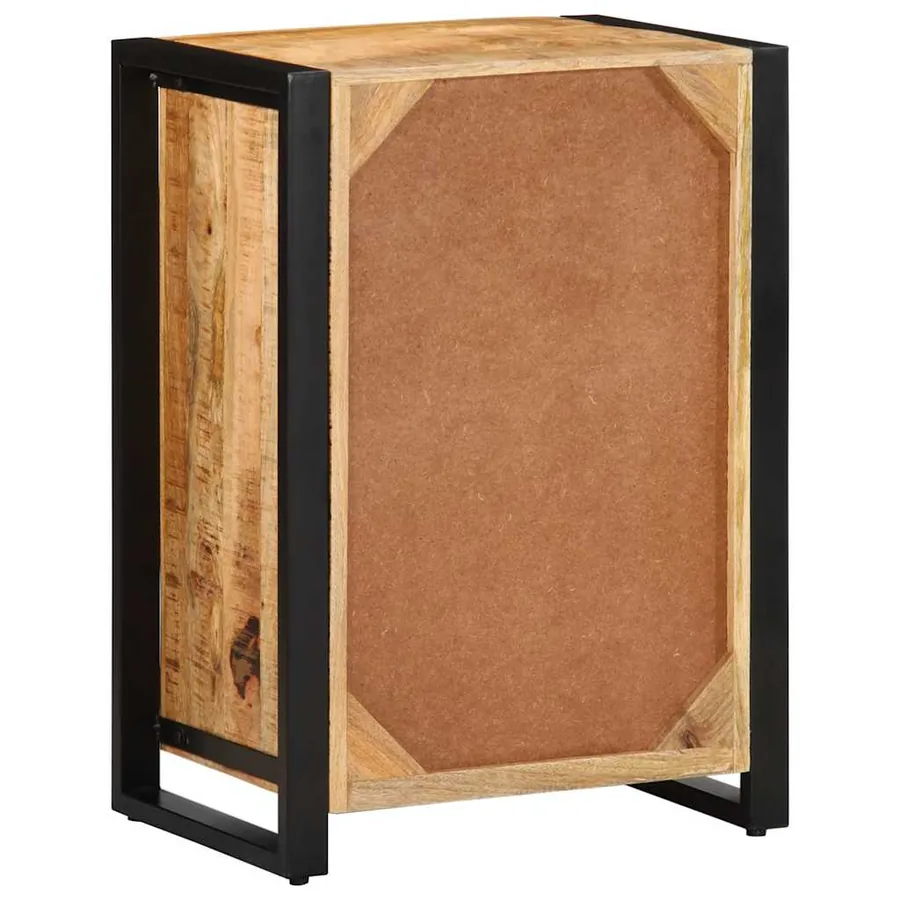 Armoire à tiroir 50x35x70 cm bois de manguier massif brut - 7
