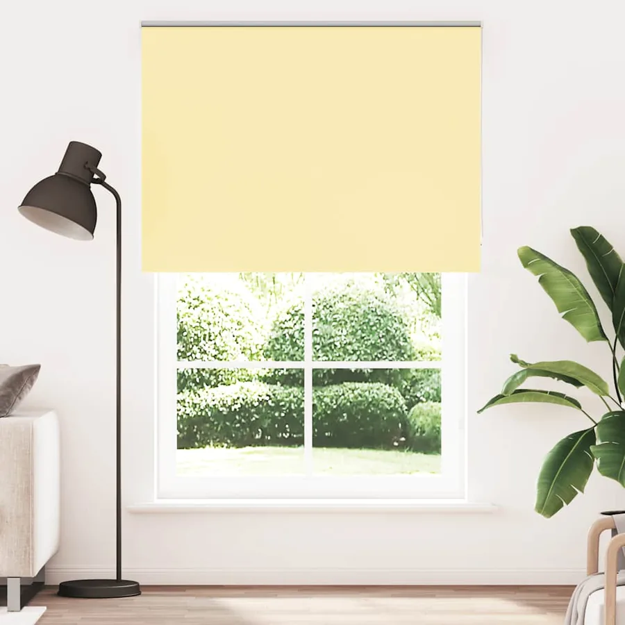 Store enrouleur occultant jaune largeur du tissu 146,6 cm - 2