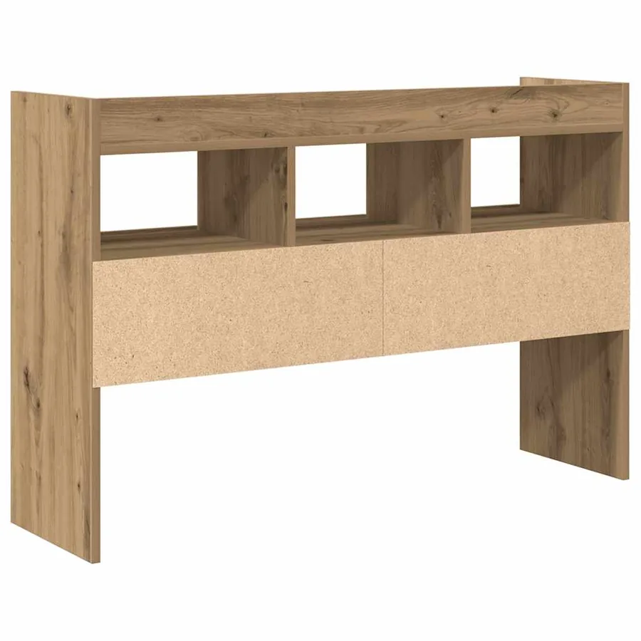 Buffet chêne artisanal 105x30x70 cm bois d'ingénierie - 6