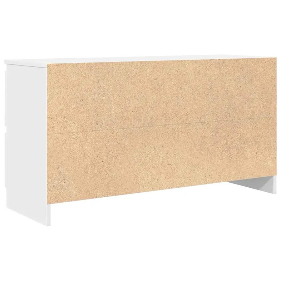 Meuble TV blanc 100x35x54 cm bois d'ingénierie - 8