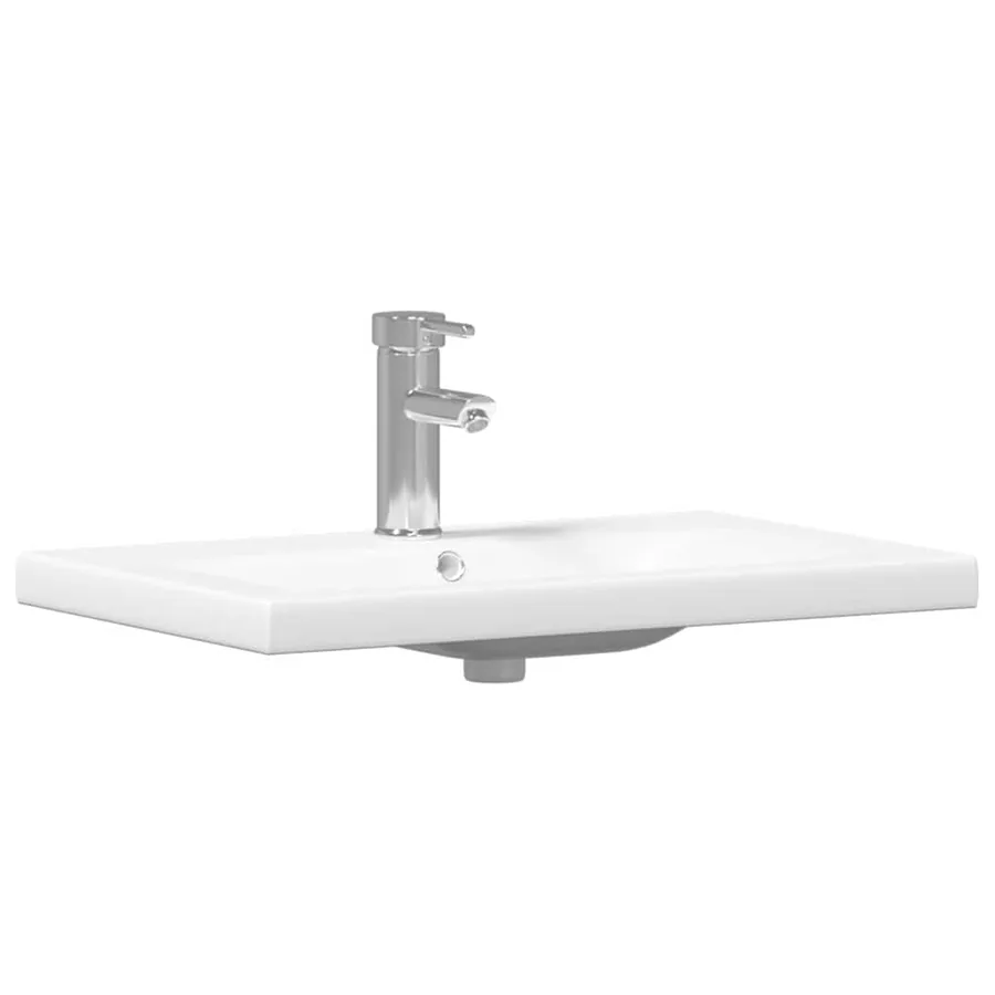 Meuble de Lavabo de Salle de Bain avec tiroir 2 pcs Bois Ancien - 6