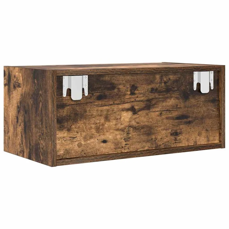 Meubles TV 2 pcs chêne fumé 60x31x25,5 cm bois d'ingénierie - 9