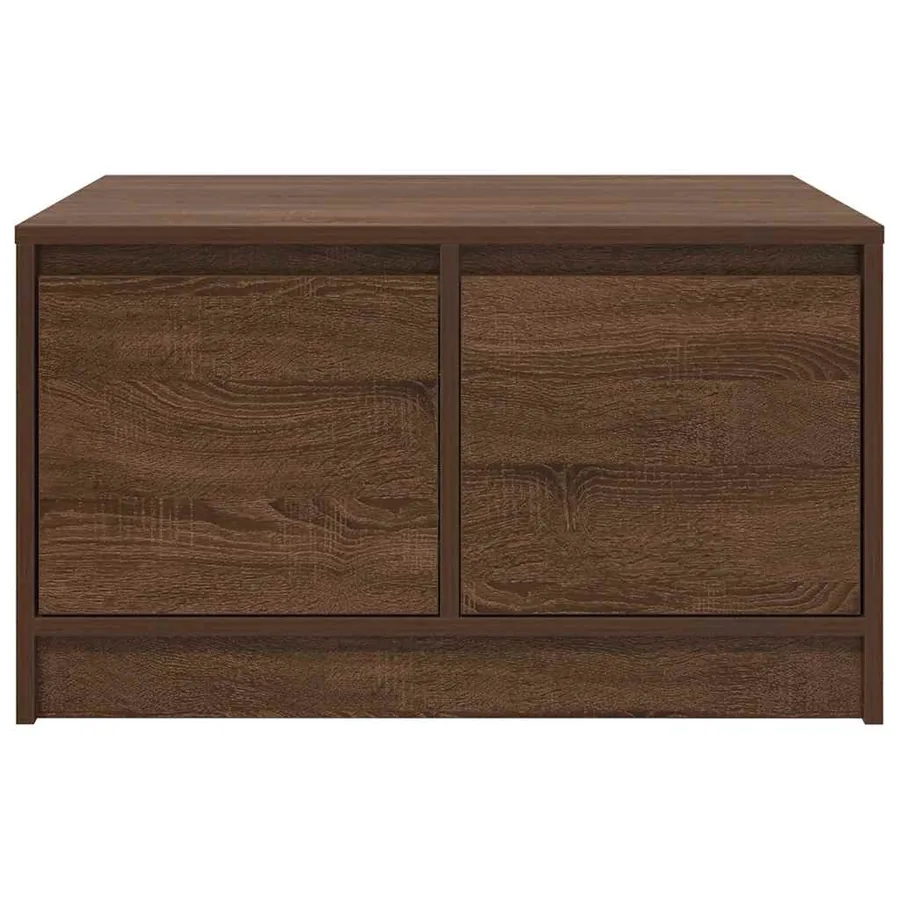 Table basse avec tiroirs chêne marron 70,5x70x40 cm - 6