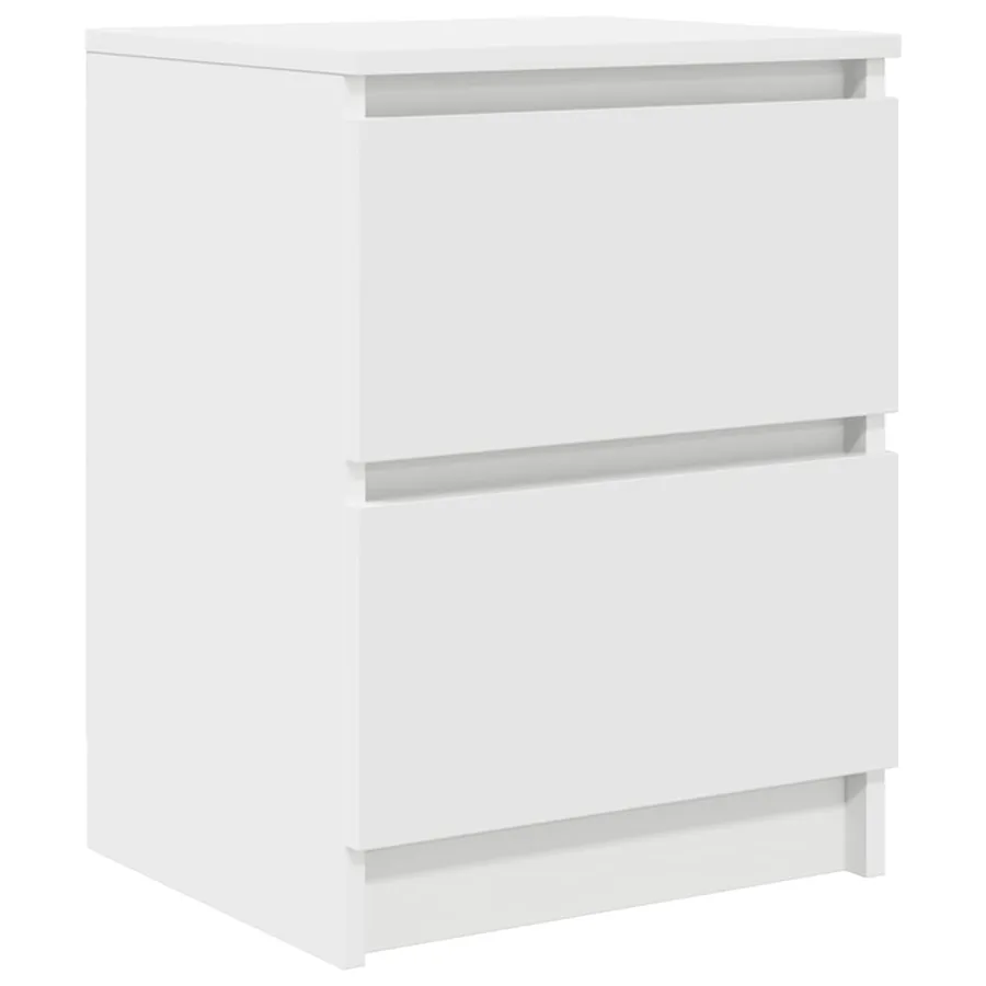 Meuble TV blanc 40x35x54 cm bois d'ingénierie - 2