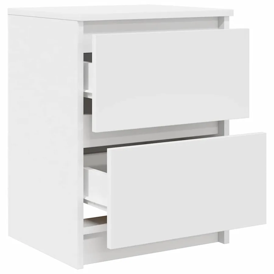 Meuble TV blanc 40x35x54 cm bois d'ingénierie - 5