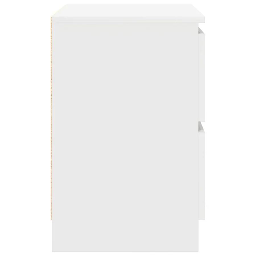 Meuble TV blanc 40x35x54 cm bois d'ingénierie - 7