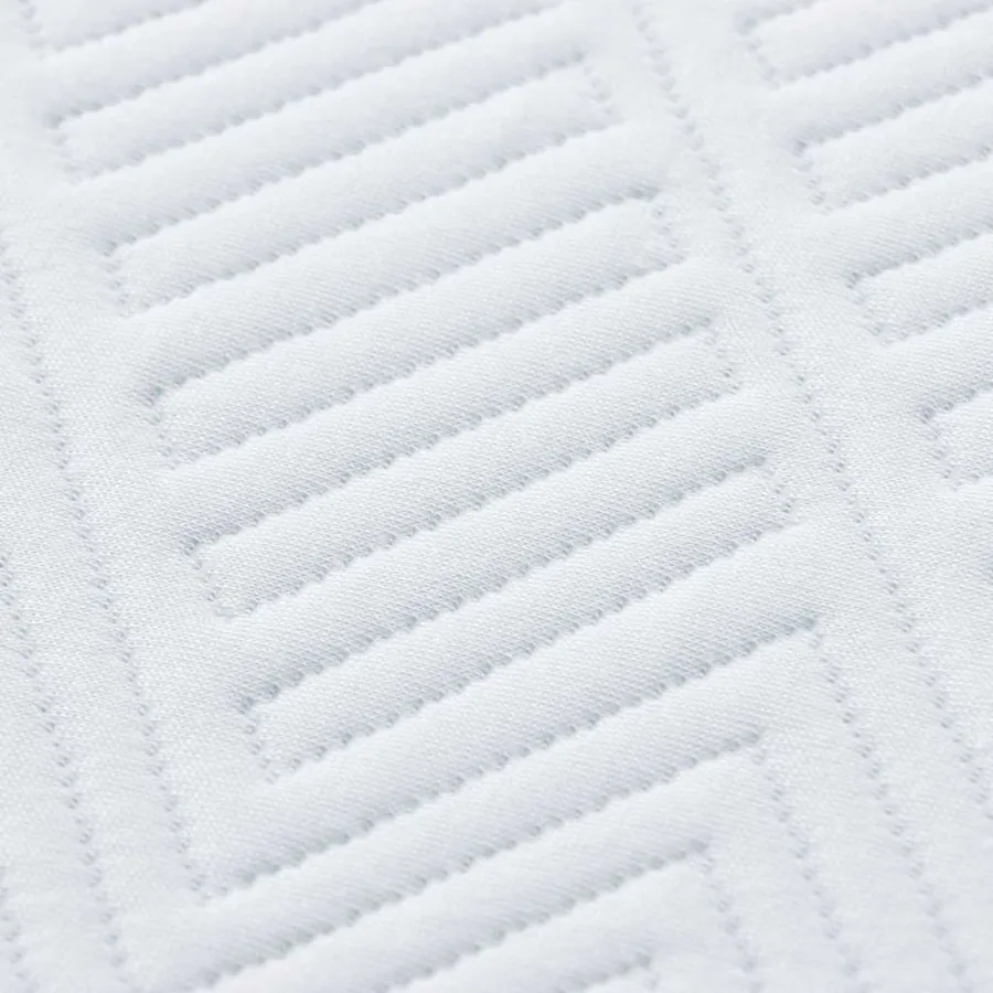 Matelas Blanc et Bleu 200 x 200 cm Tissu jacquard - 10