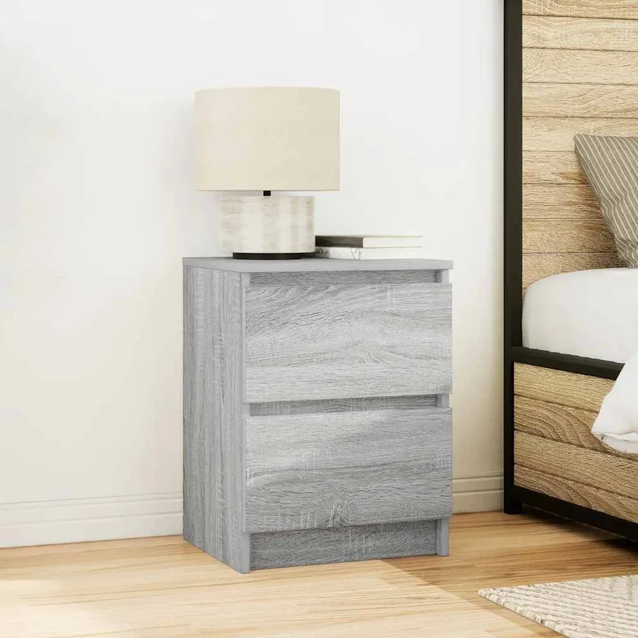 Meuble TV sonoma gris 40x35x54 cm bois d'ingénierie - 3