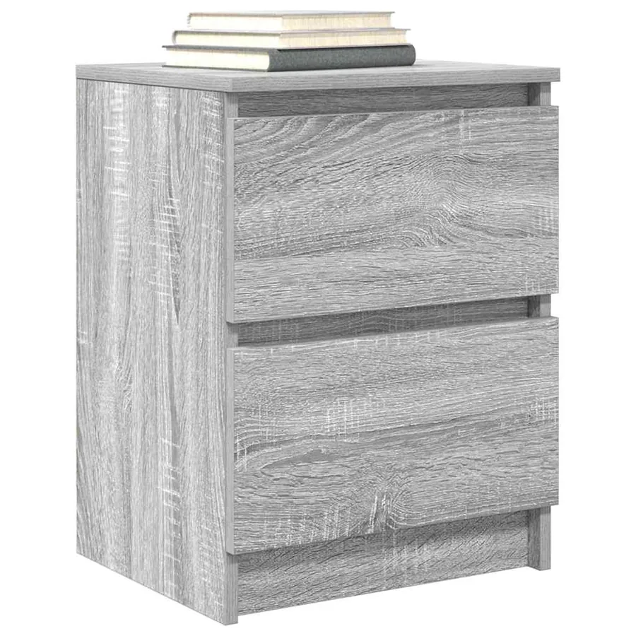 Meuble TV sonoma gris 40x35x54 cm bois d'ingénierie - 4