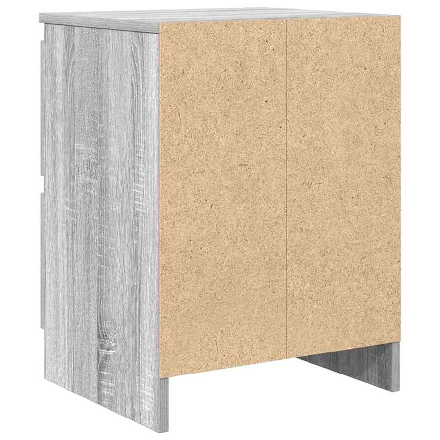 Meuble TV sonoma gris 40x35x54 cm bois d'ingénierie - 8