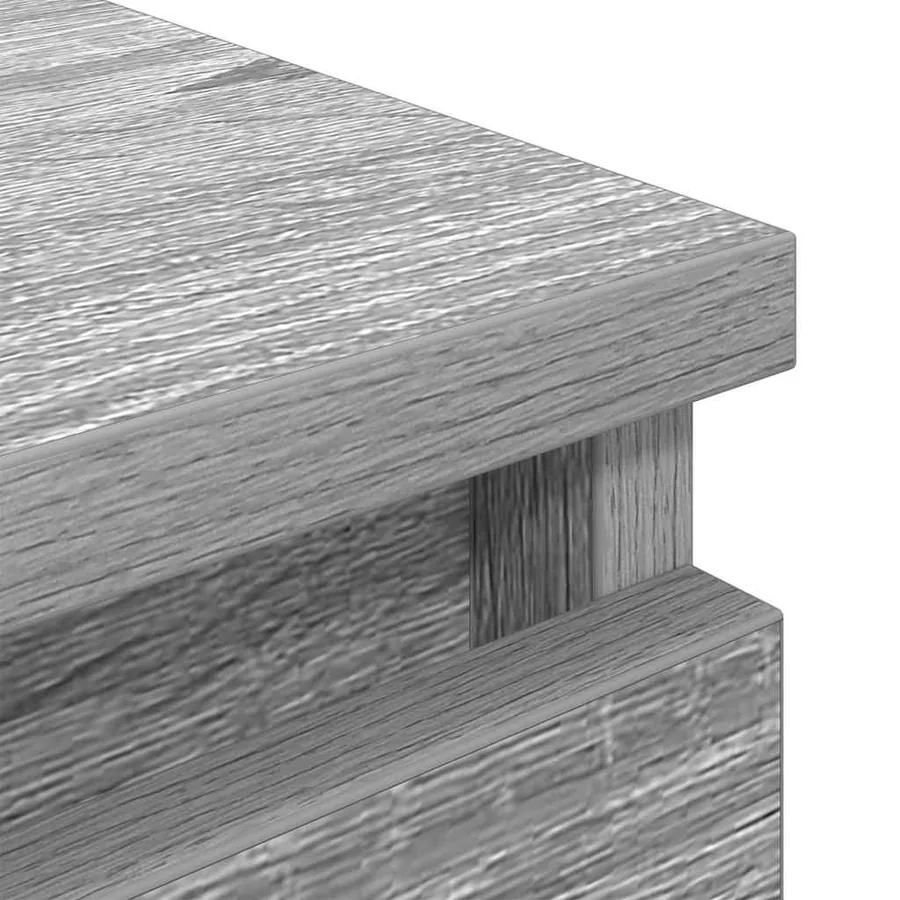 Meuble TV sonoma gris 40x35x54 cm bois d'ingénierie - 9