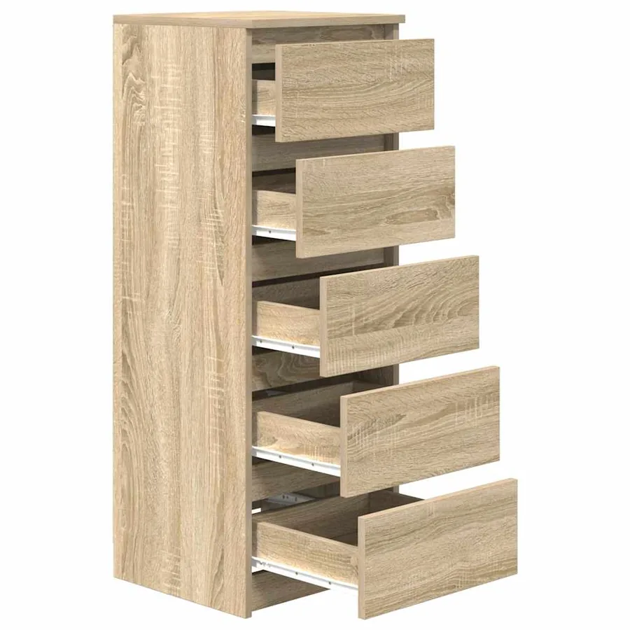 Buffet avec tiroirs chêne sonoma 37,5x35x99 cm bois ingénierie - 5