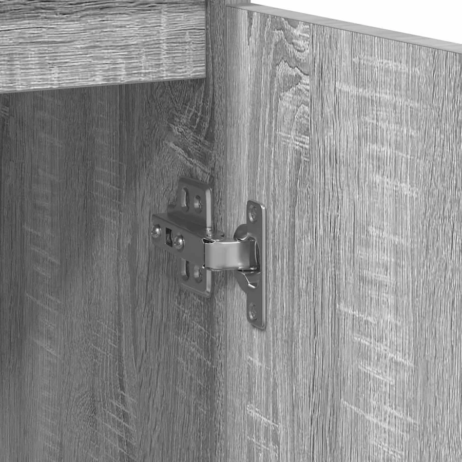Buffet sonoma gris 29,5x34x76 cm bois d'ingénierie - 11