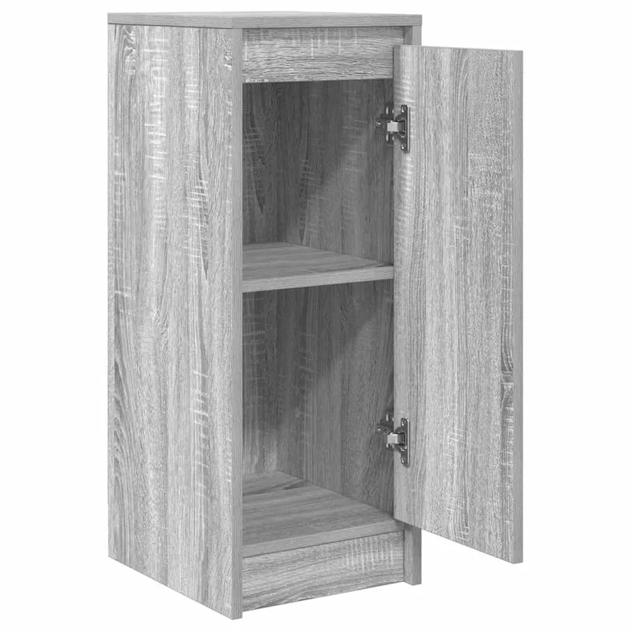 Buffet sonoma gris 29,5x34x76 cm bois d'ingénierie - 5