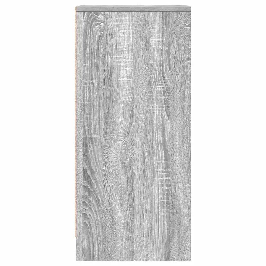 Buffet sonoma gris 29,5x34x76 cm bois d'ingénierie - 7