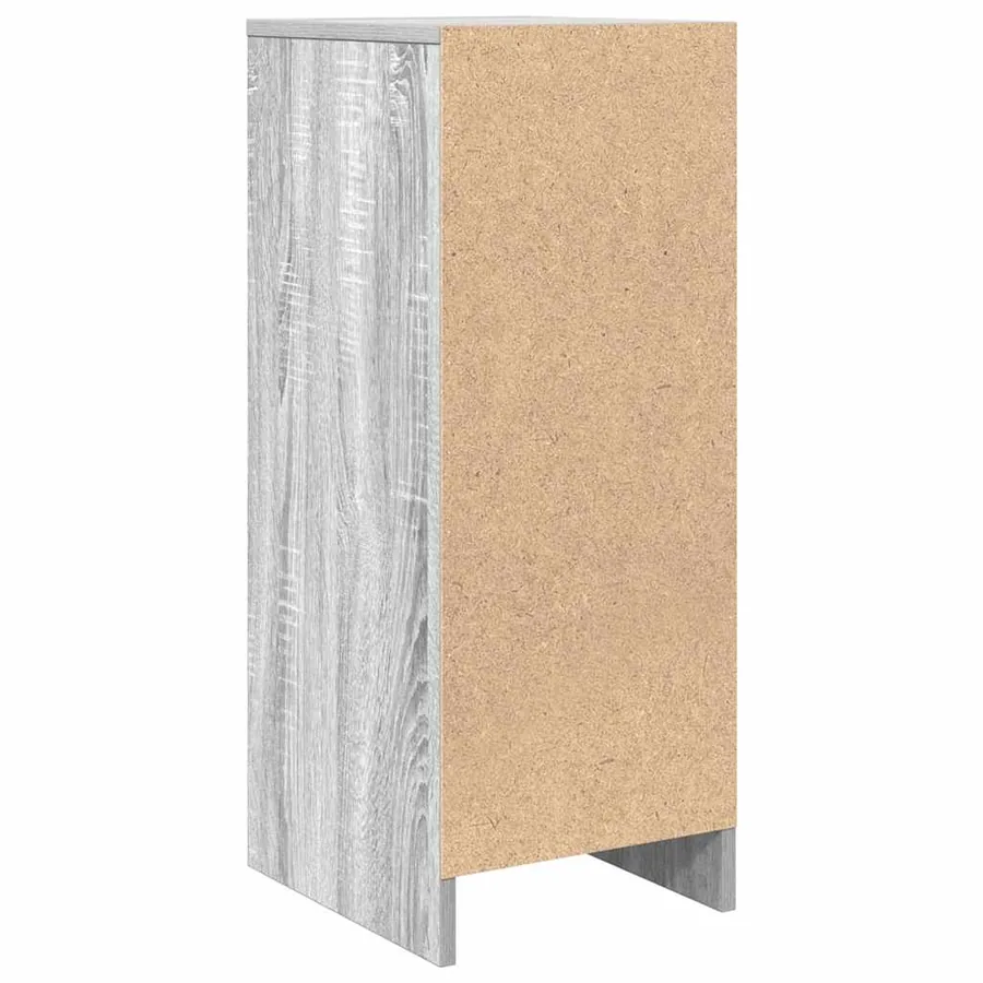 Buffet sonoma gris 29,5x34x76 cm bois d'ingénierie - 8