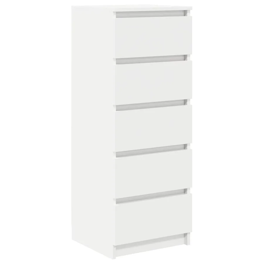 Buffet avec tiroirs blanc 37,5x35x99 cm bois d'ingénierie - 2